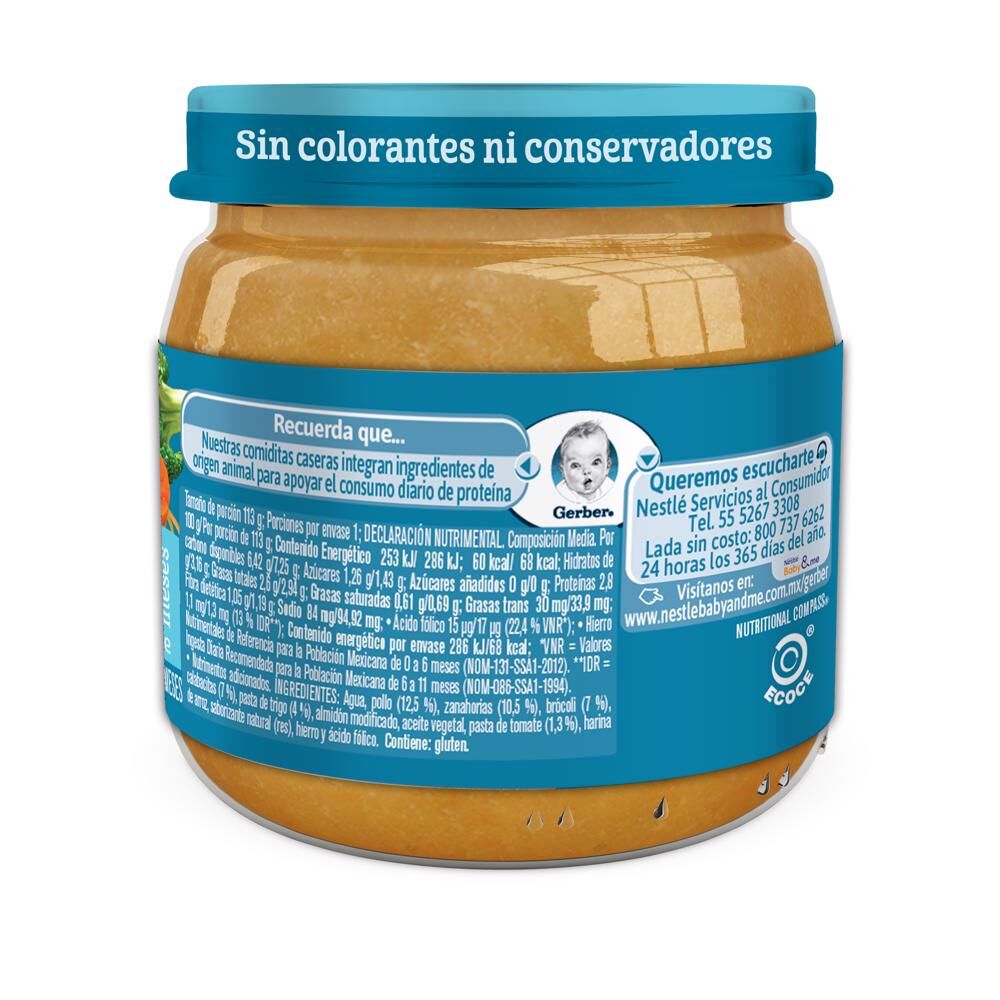 Papilla Pollo&pasta Eta 2 Gerber 113.0 Gr