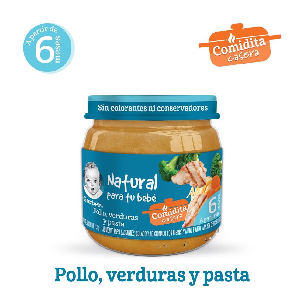 Papilla Pollo&pasta Eta 2 Gerber 113.0 Gr