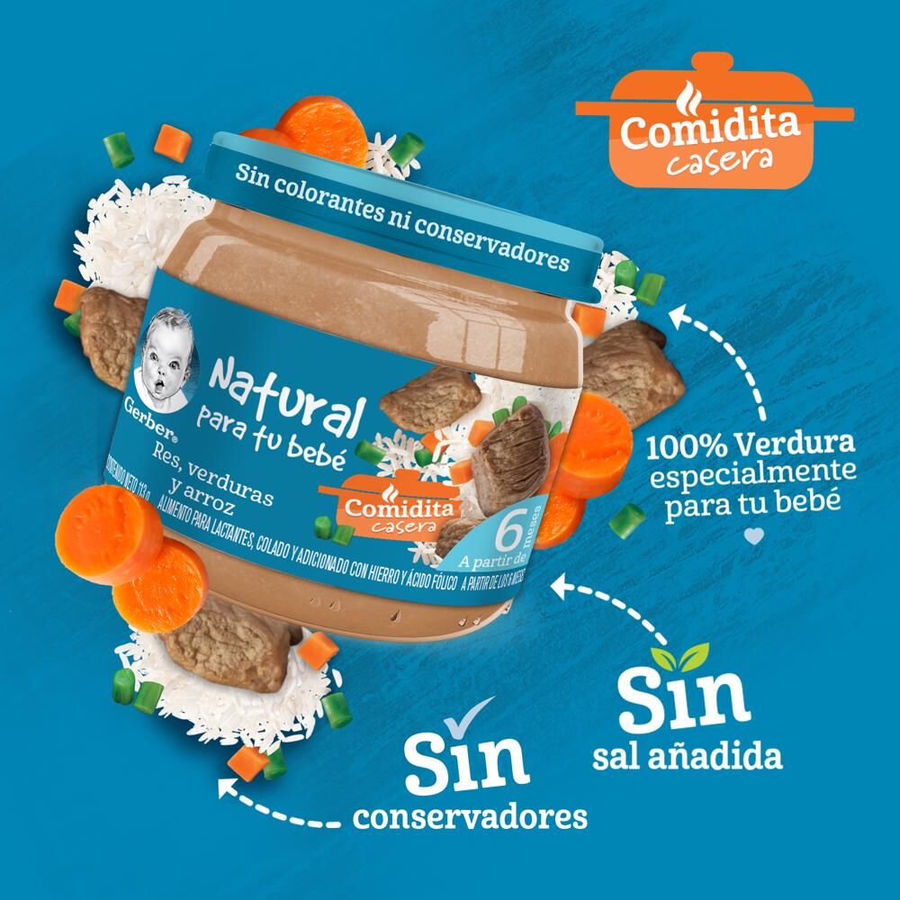 Papilla Res&arroz Eta 2 Gerber 113.0 Gr