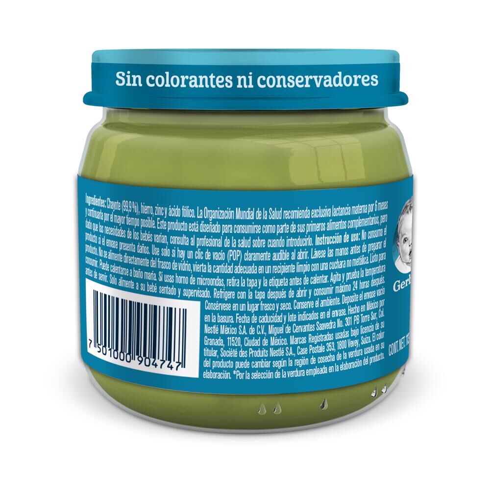 Papilla Chayote Eta 3 Gerber 113.0 Gr