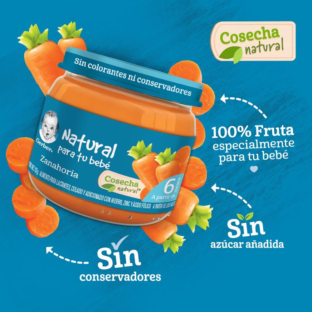 Papilla Zanahoria Eta 2 Gerber 113.0 Gr