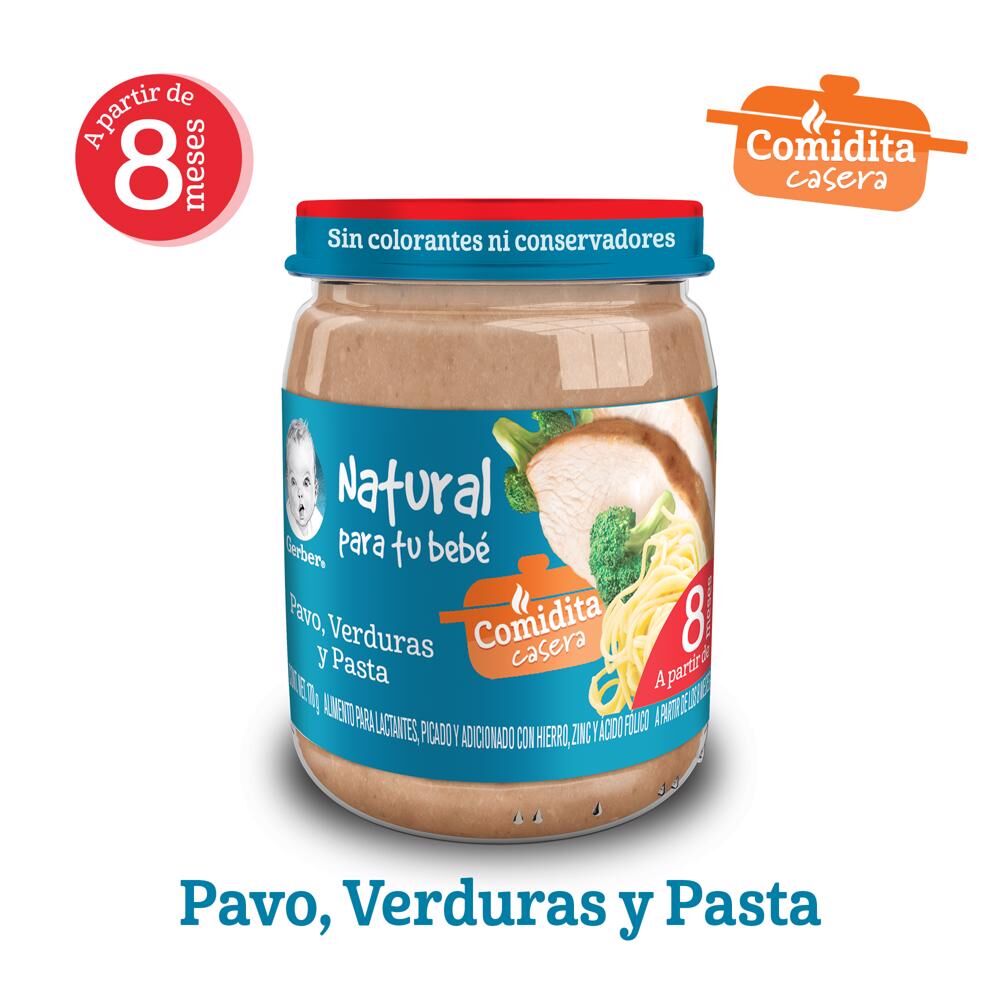 Papilla Pavo & Pasta Eta 3 Gerber 170.0 Gr