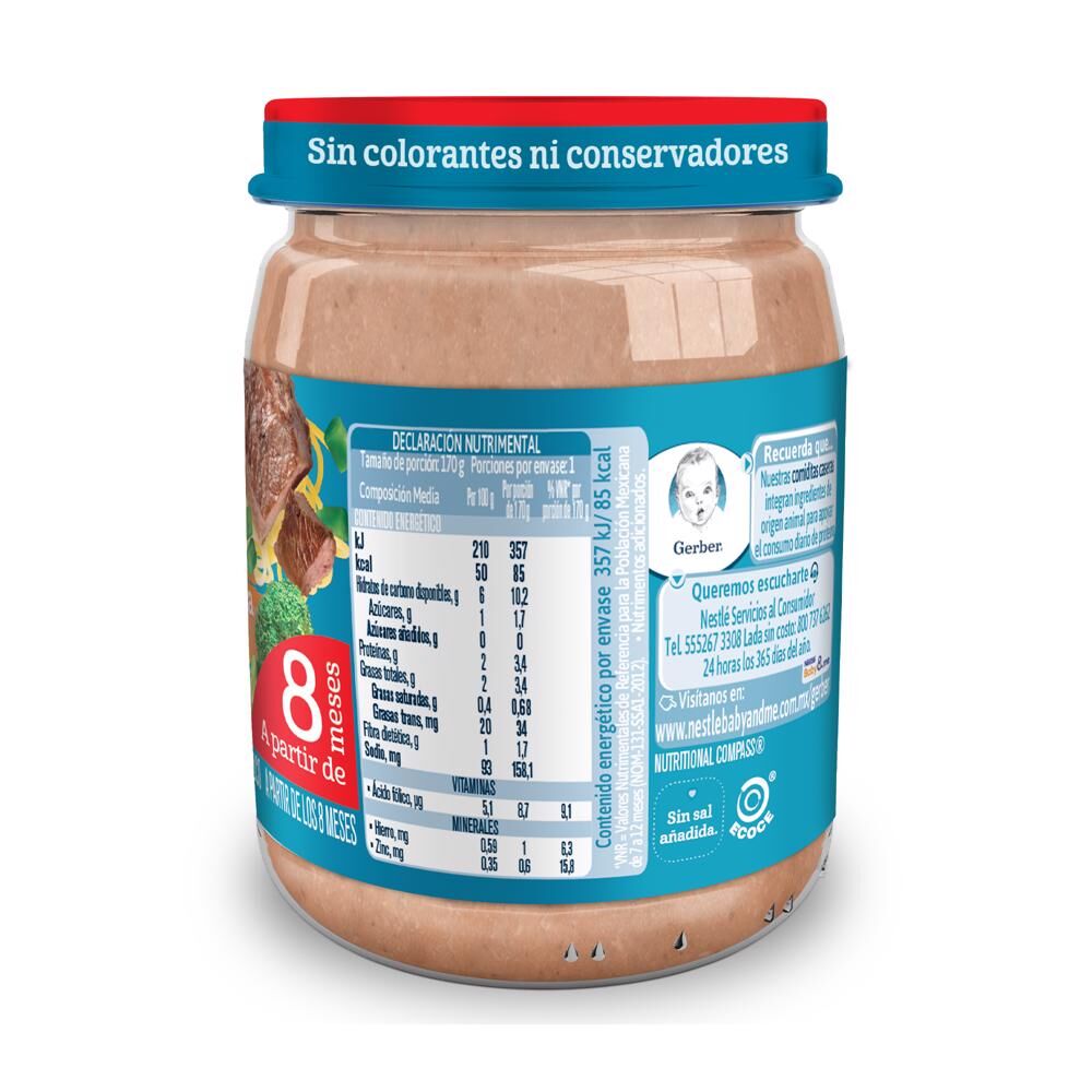 Papilla Verduras & Pasta Eta 3 Gerber 170.0 Gr