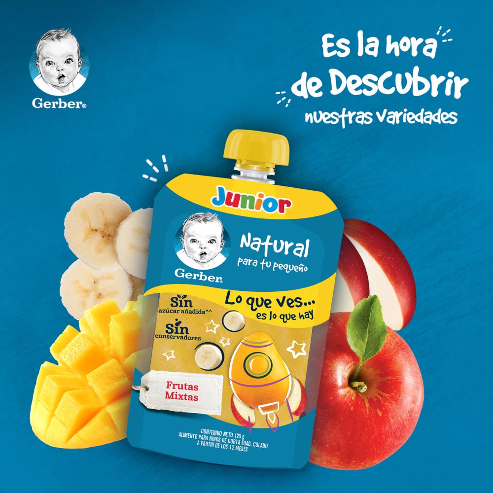 Pouch Junior Frutas Mixtas Gerber 120.0 Gr