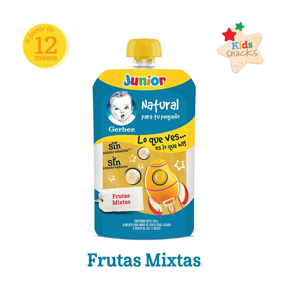 Pouch Junior Frutas Mixtas Gerber 120.0 Gr