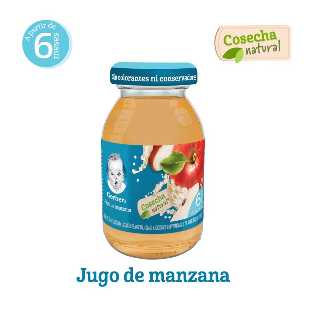Jugo Manzana 4aet Gerber 175.0 Ml