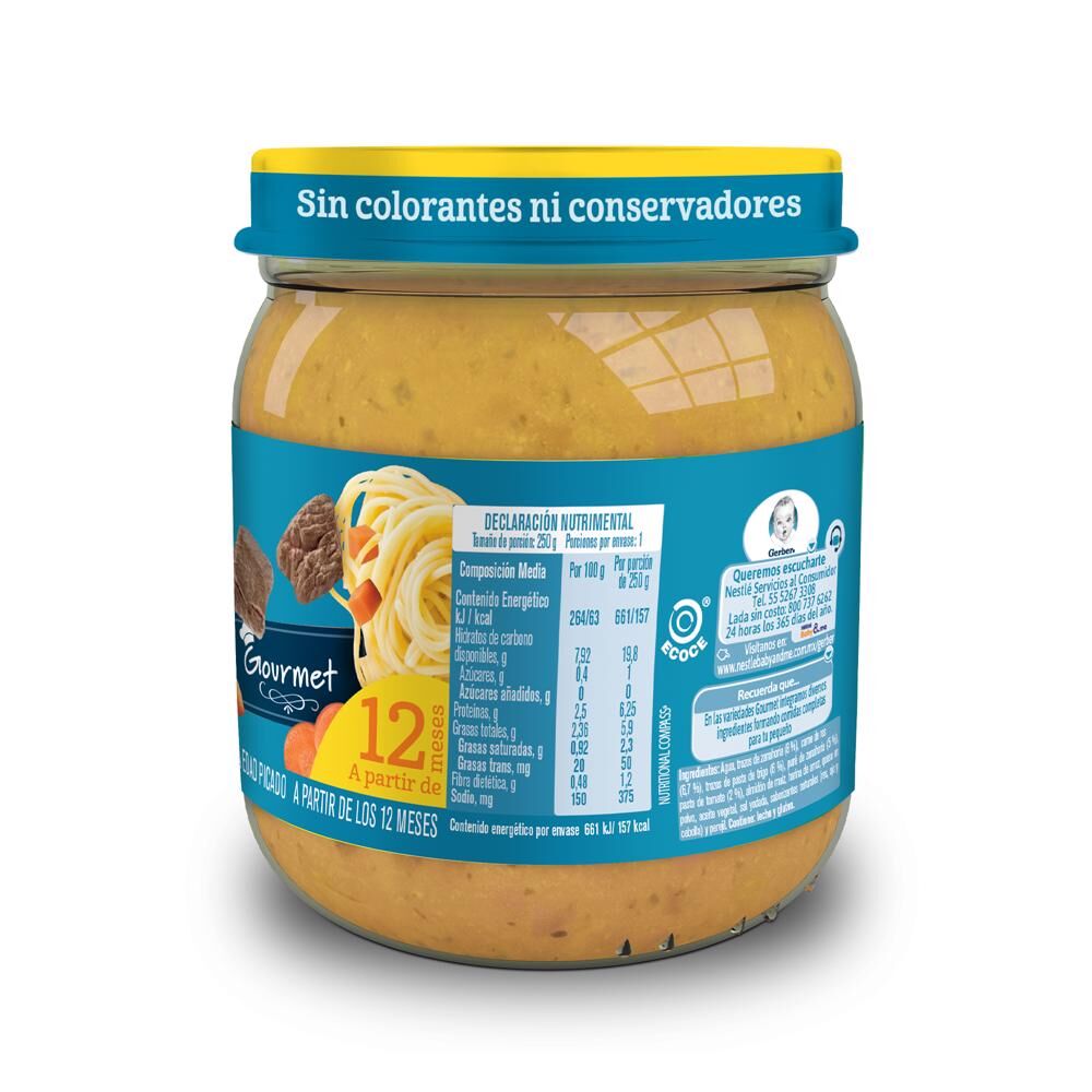 Papilla Pure Pasta Gerber Jr 250.0 Gr