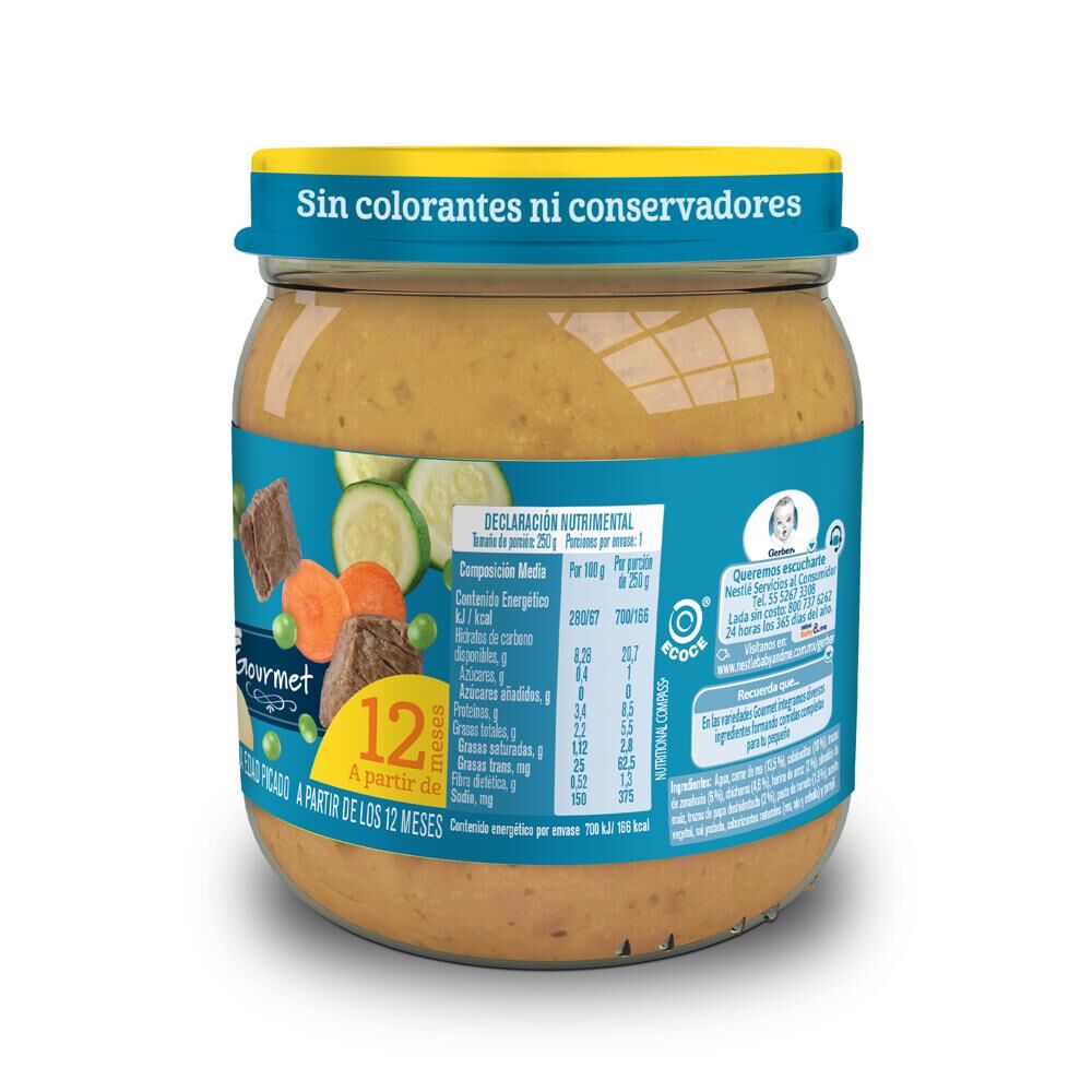 Papilla Res Con Verduras Gerber Jr 250.0 Gr