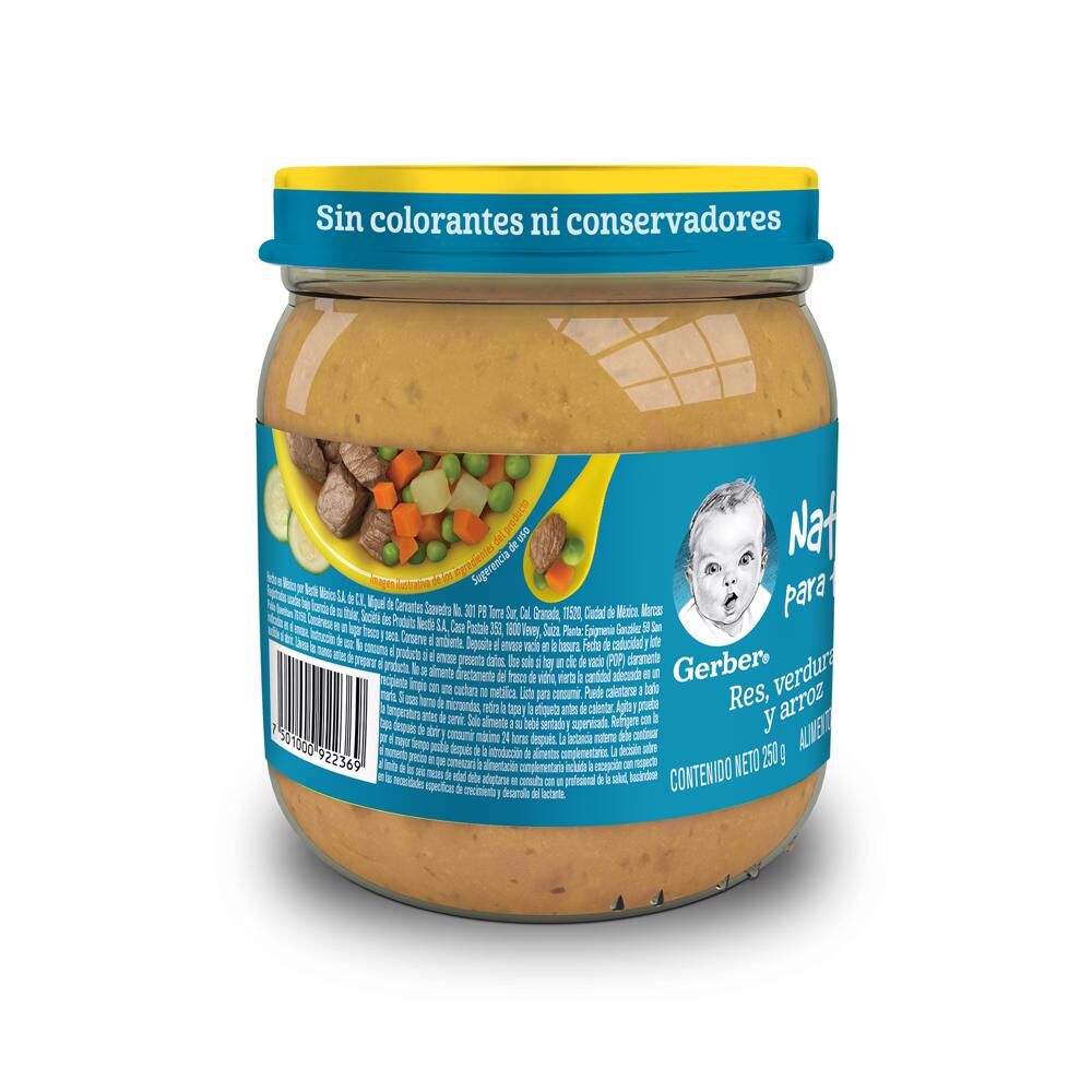 Papilla Res Con Verduras Gerber Jr 250.0 Gr