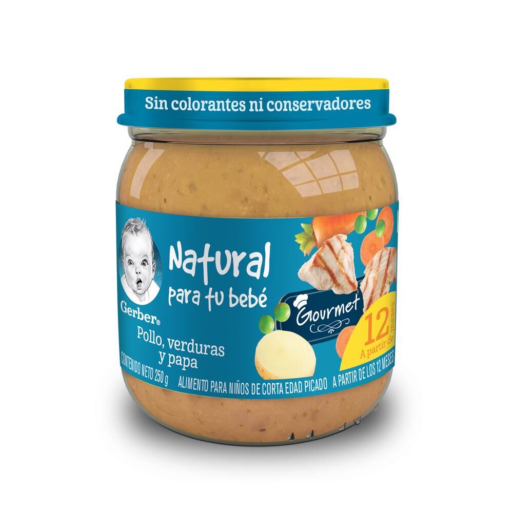 Papilla Pollo Con Papas Gerber Jr 250.0 Gr