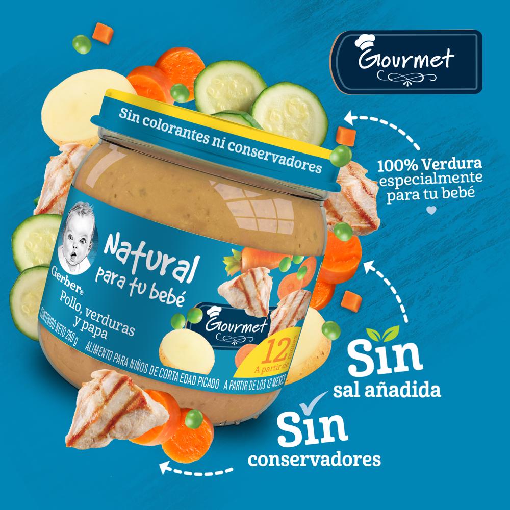 Papilla Pollo Con Papas Gerber Jr 250.0 Gr