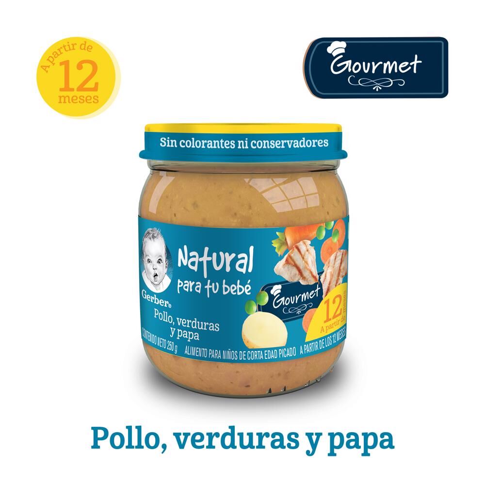 Papilla Pollo Con Papas Gerber Jr 250.0 Gr