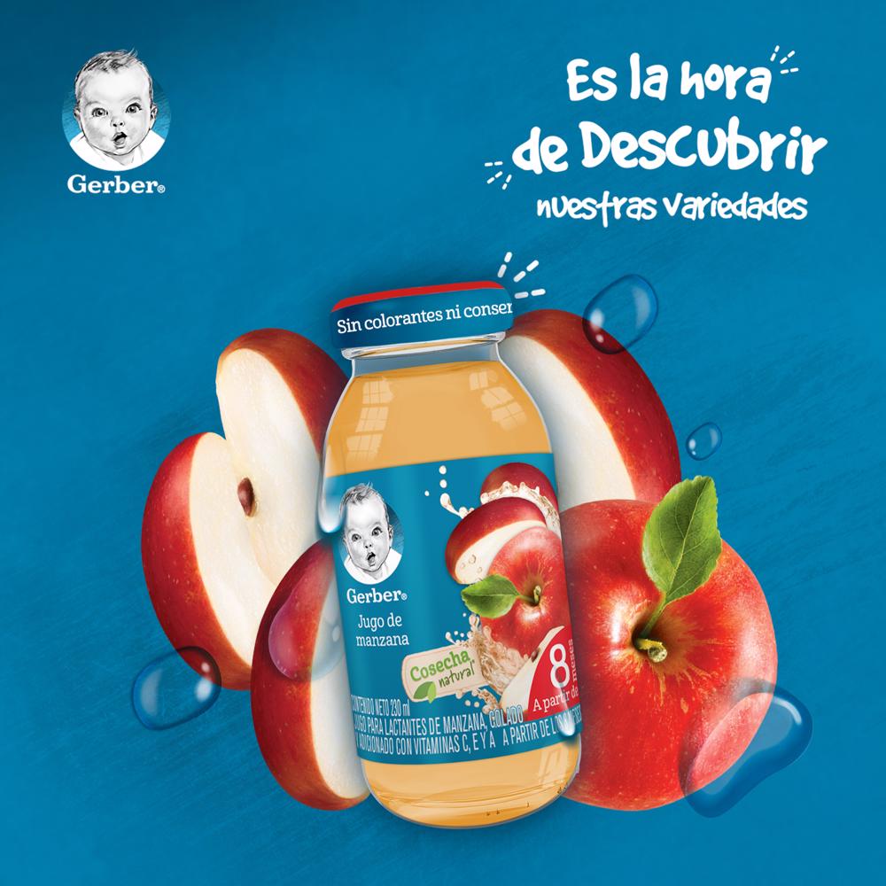 Jugo Manzana 4 Aet Gerber 230.0 Ml