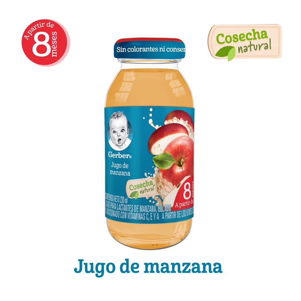 Jugo Manzana 4 Aet Gerber 230.0 Ml