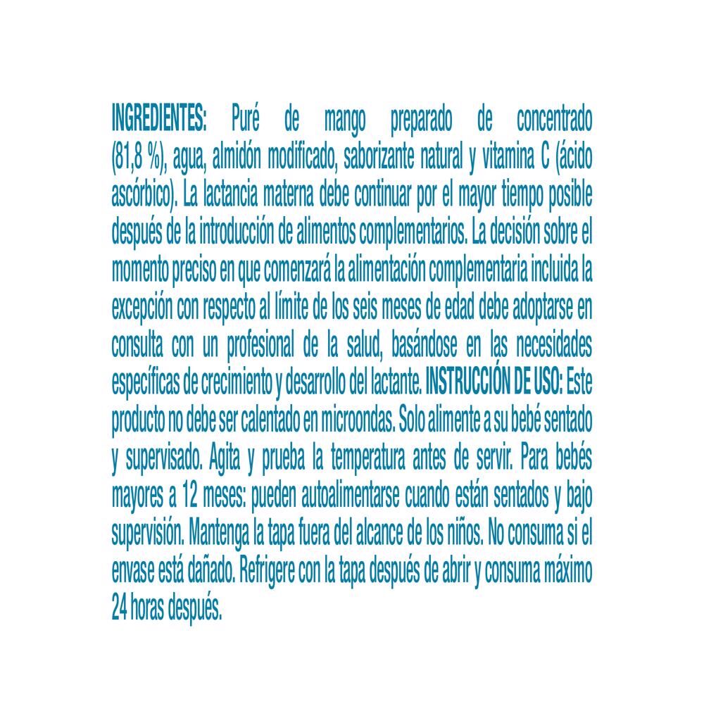 Pouch Junior Mango Gerber 118.0 Gr