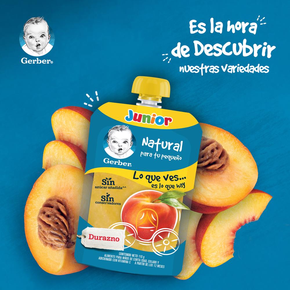 Pouch Junior Durazno Gerber 118.0 Gr