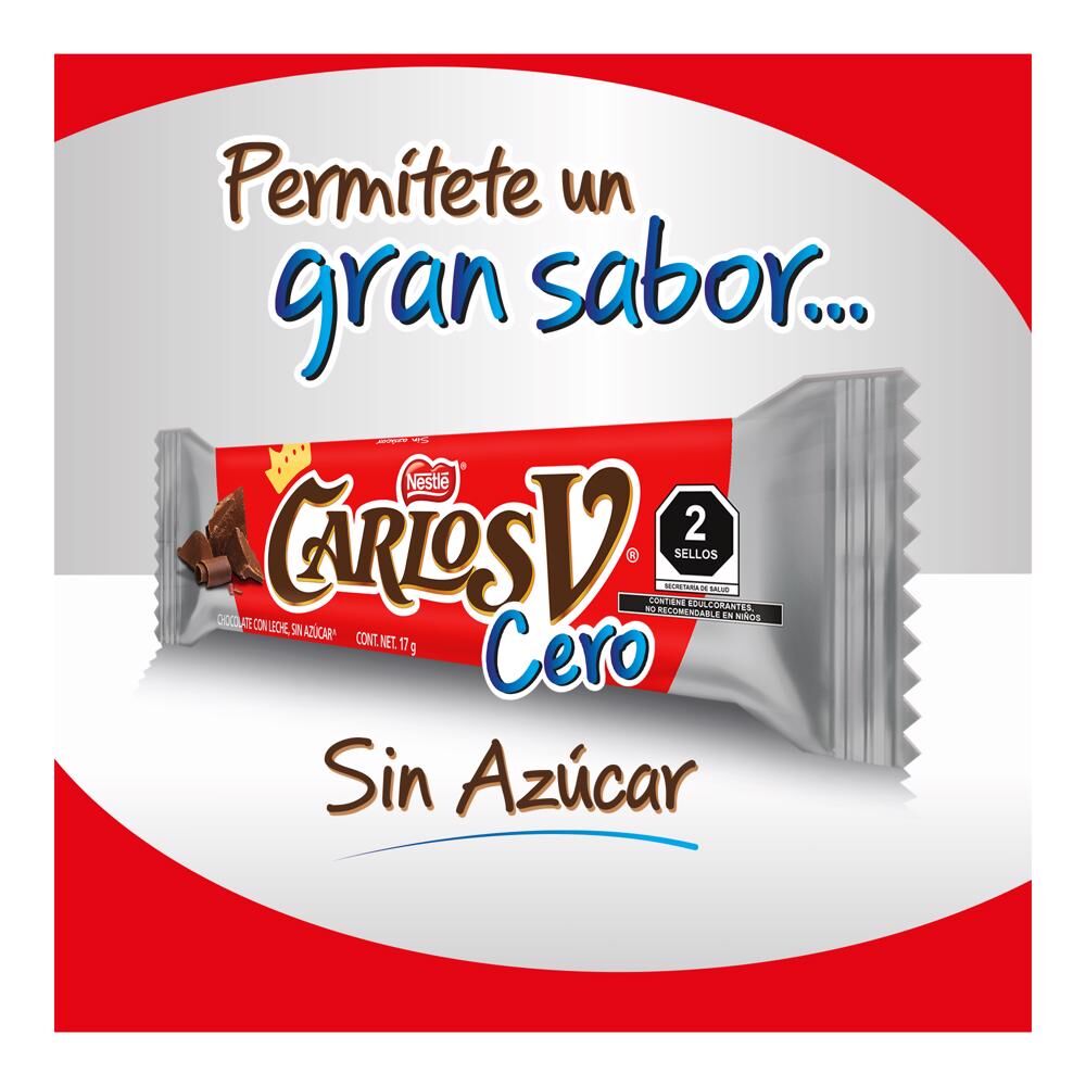 Chocolate Sin Azucar Carlos V 17.0 Gr