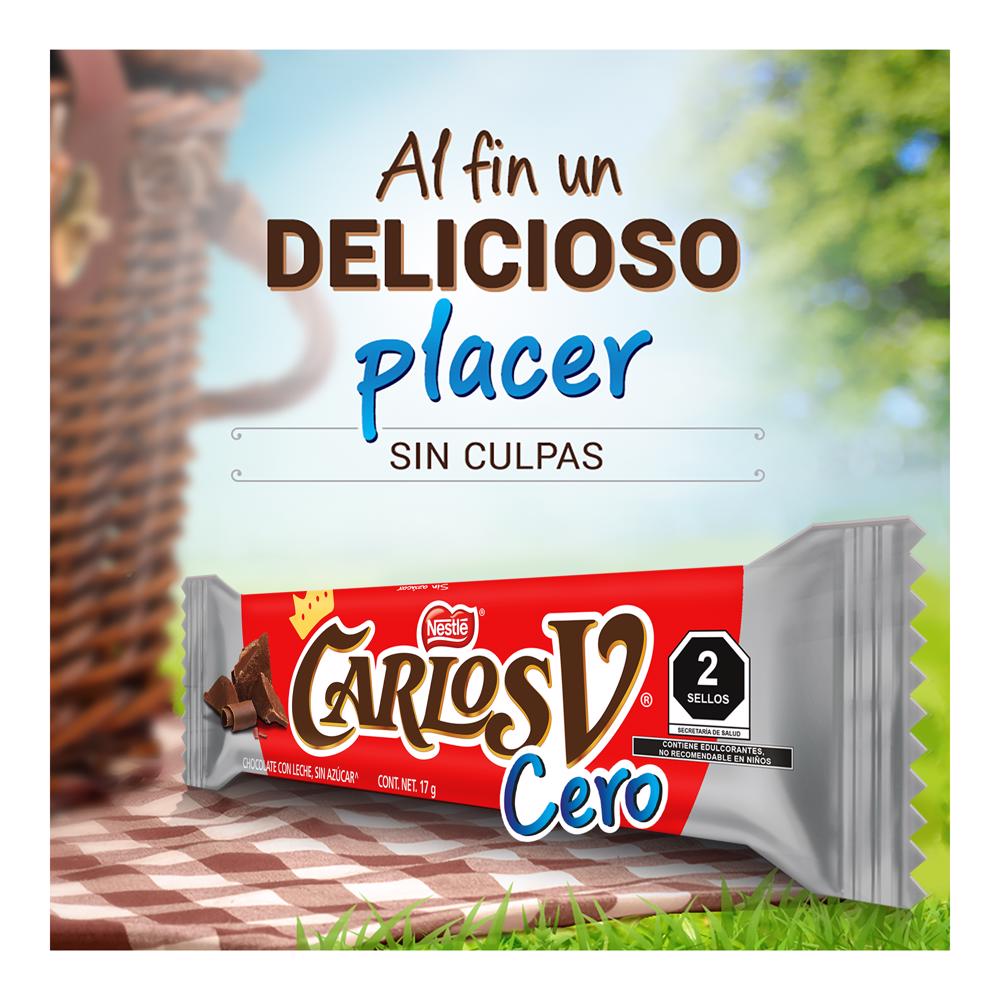 Chocolate Sin Azucar Carlos V 17.0 Gr