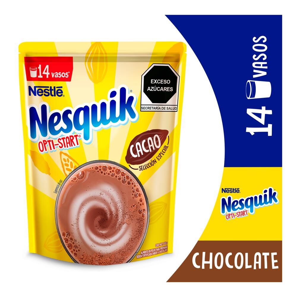 Bebida Chocolate En Polvo Opti Start Nesquik 200.0 Gr