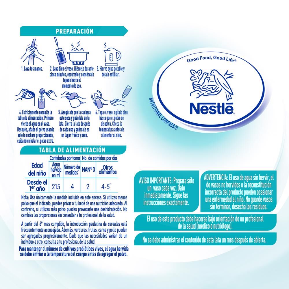 Leche Polvo Optipro Et 1 Nan 3 400.0 Gr