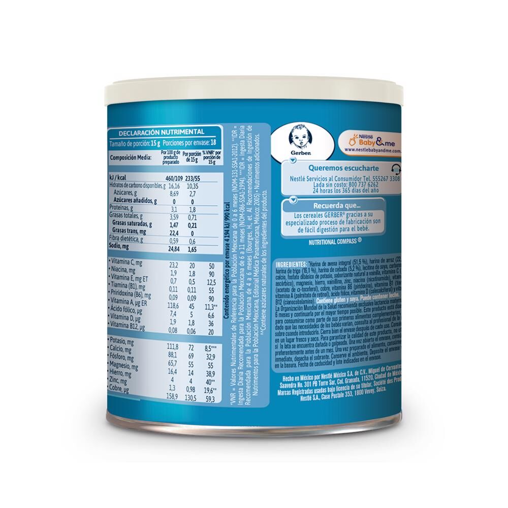 Cereal 2da Etapa 4 Cereales Gerber 270.0 Gr
