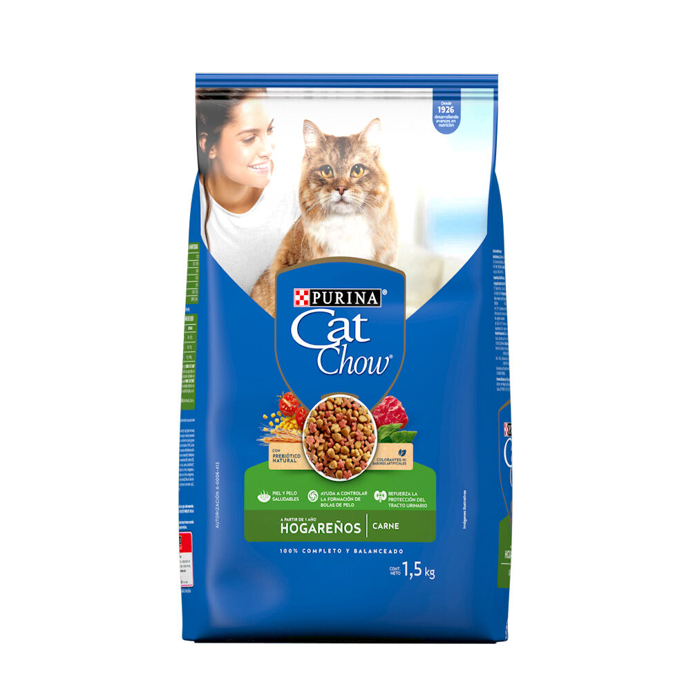 Comida Gato Cat Chow Adulto Carne Purina 1.5 Kg