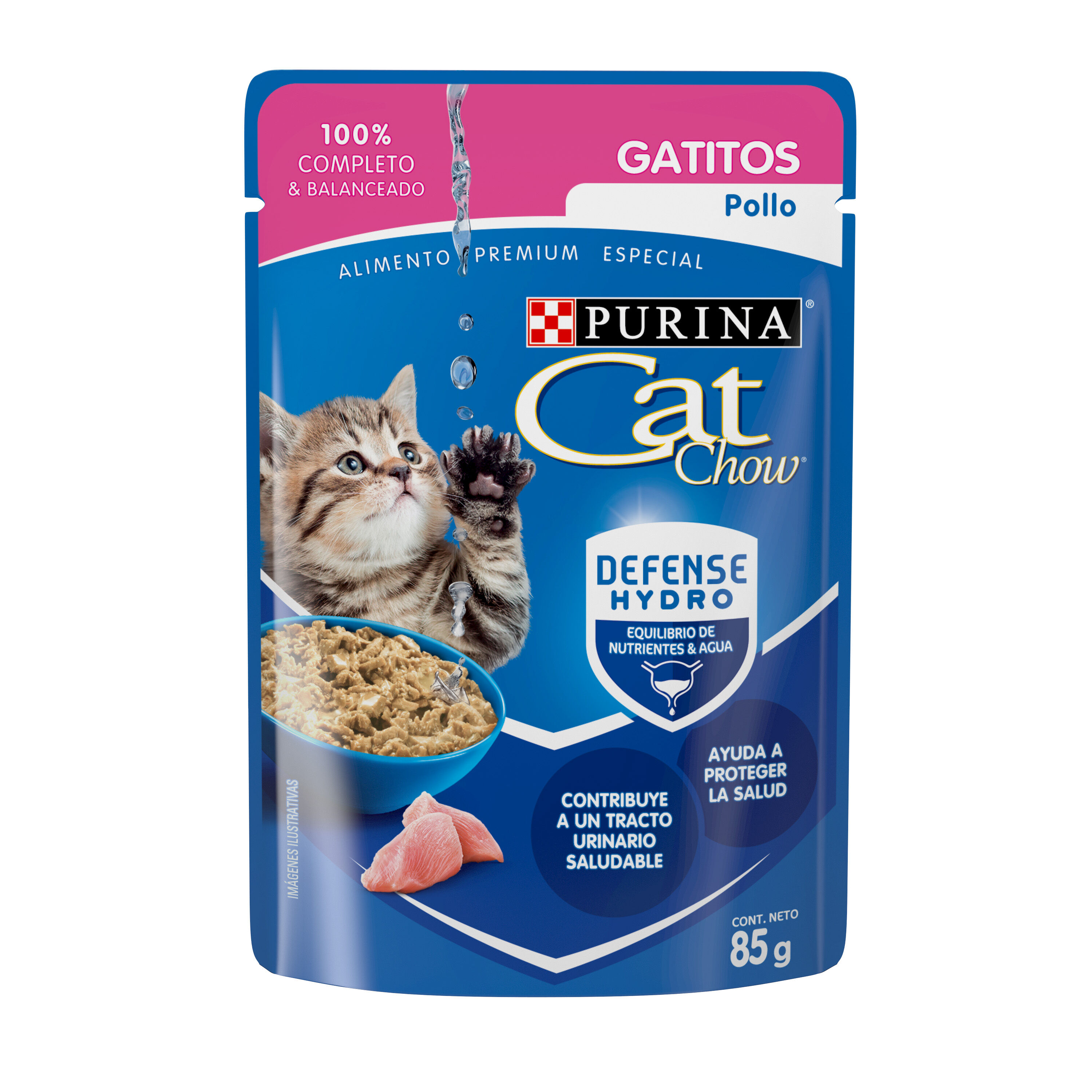 Pouch Gatito Pollo Purina Cat Chow 85.0 Gr