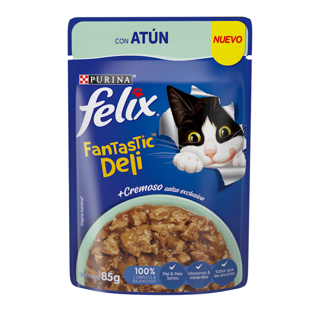Felix Fantastic Deli Con Atun Purina 85.0 Gr