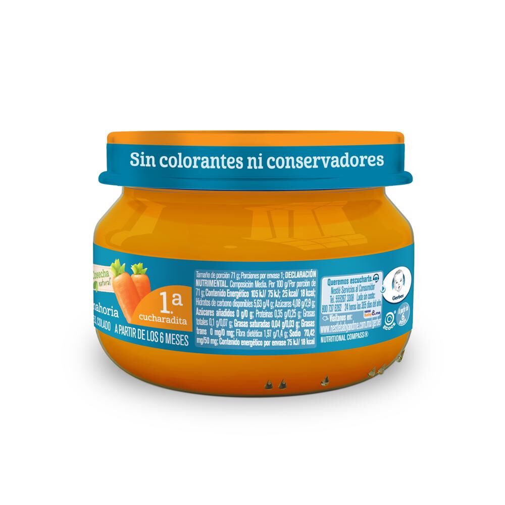 Papilla Zanahorias Eta 1 Gerber 71.0 Gr