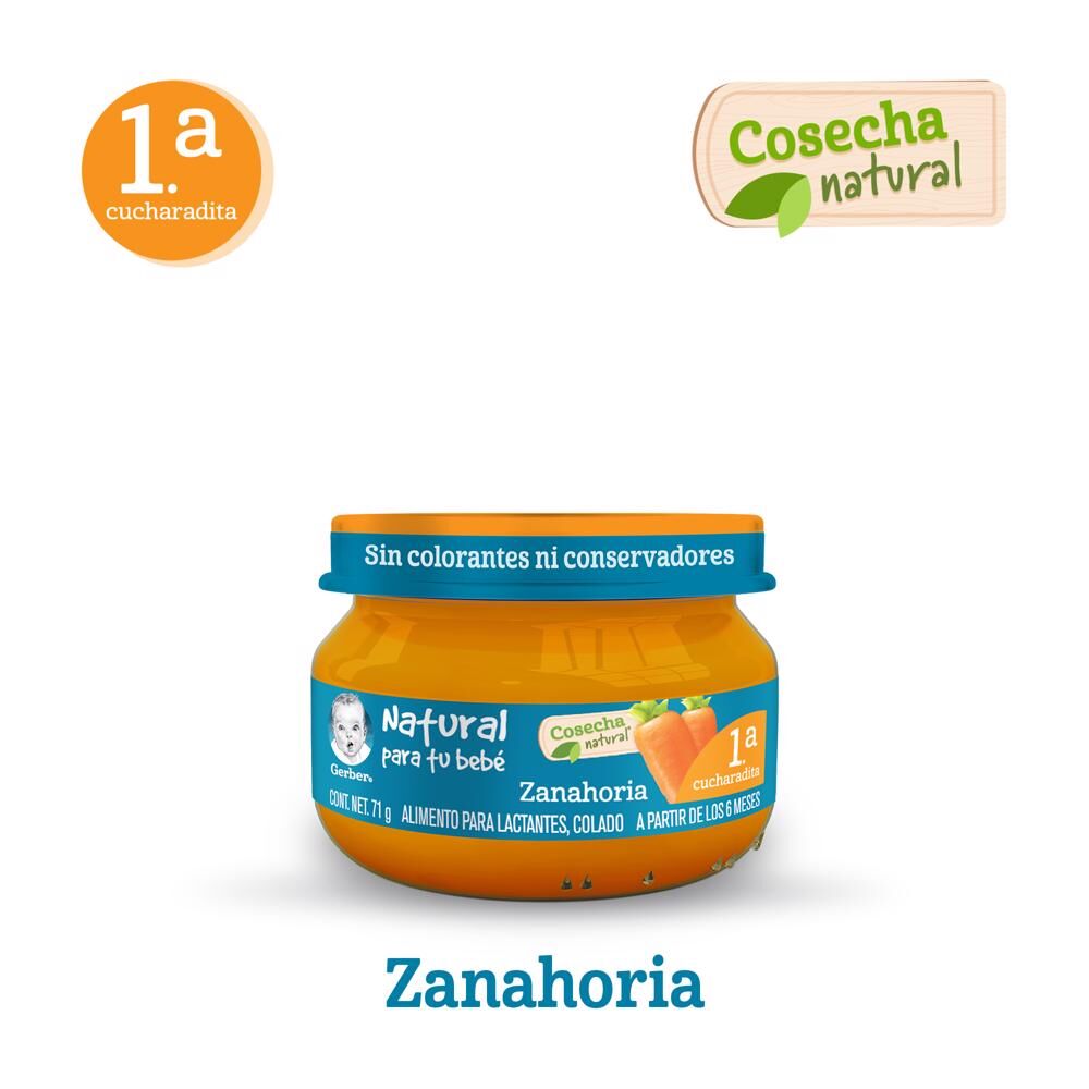 Papilla Zanahorias Eta 1 Gerber 71.0 Gr