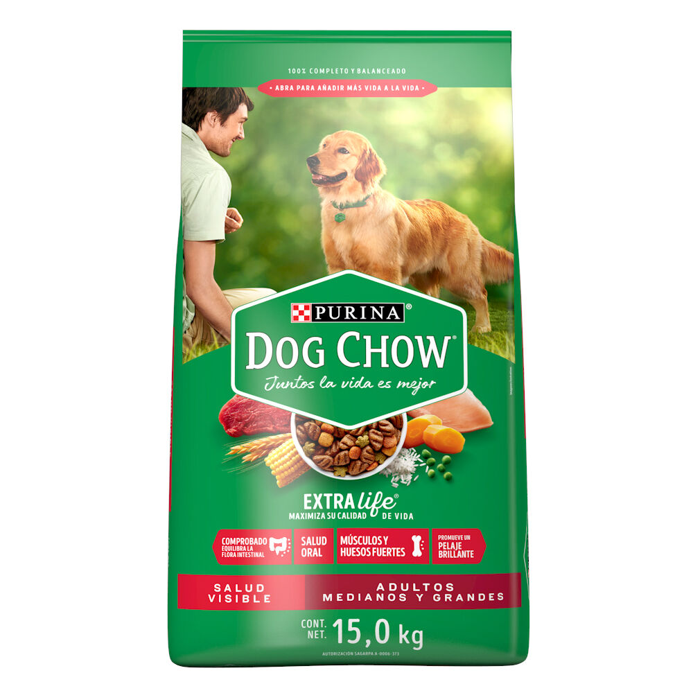 Dog Chow For Adulto Raza Med/gde Purina 15.0 Kg