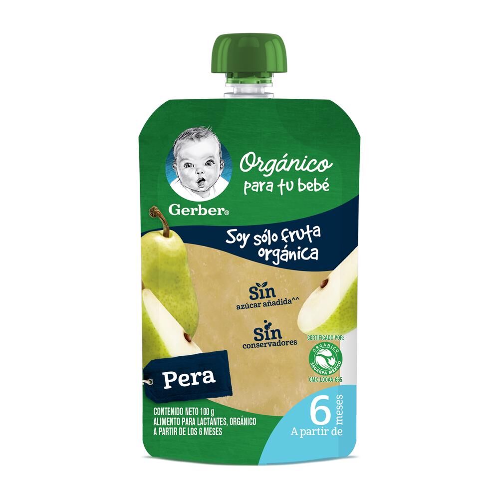 Pouch Organico Pera Gerber 100.0 Gr