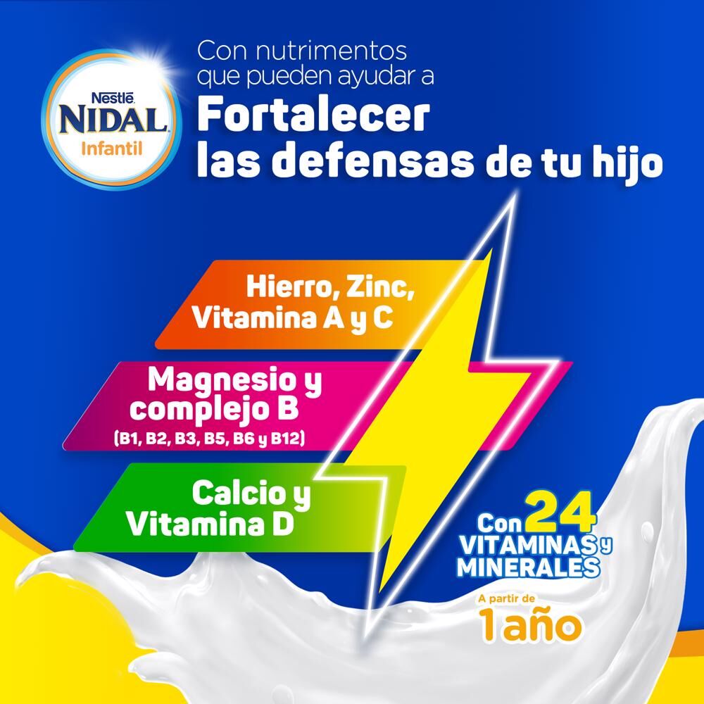Leche Polvo +1 Nidal 1.5 Kg