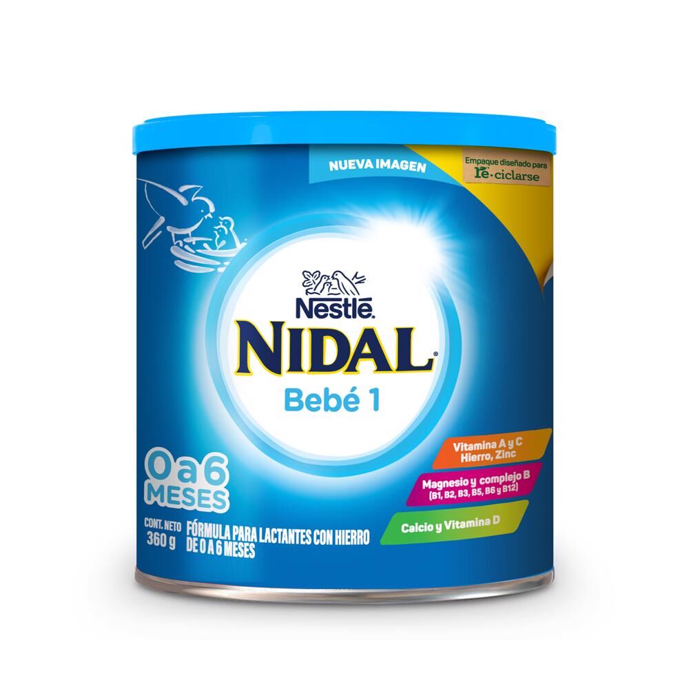 Leche Formula 0 6 Meses Etapa 1 Nidal 360.0 Gr