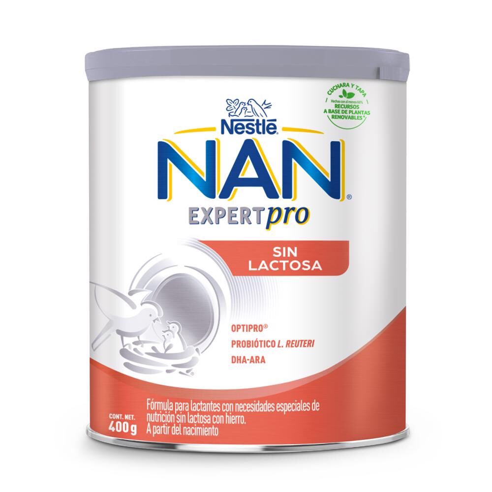 Leche En Polvo Sin Lactosa Nan 400.0 Gr