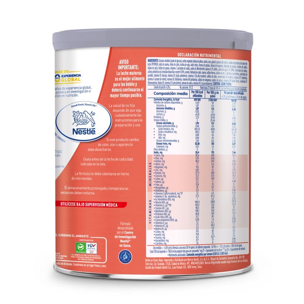 Leche En Polvo Sin Lactosa Nan 400.0 Gr
