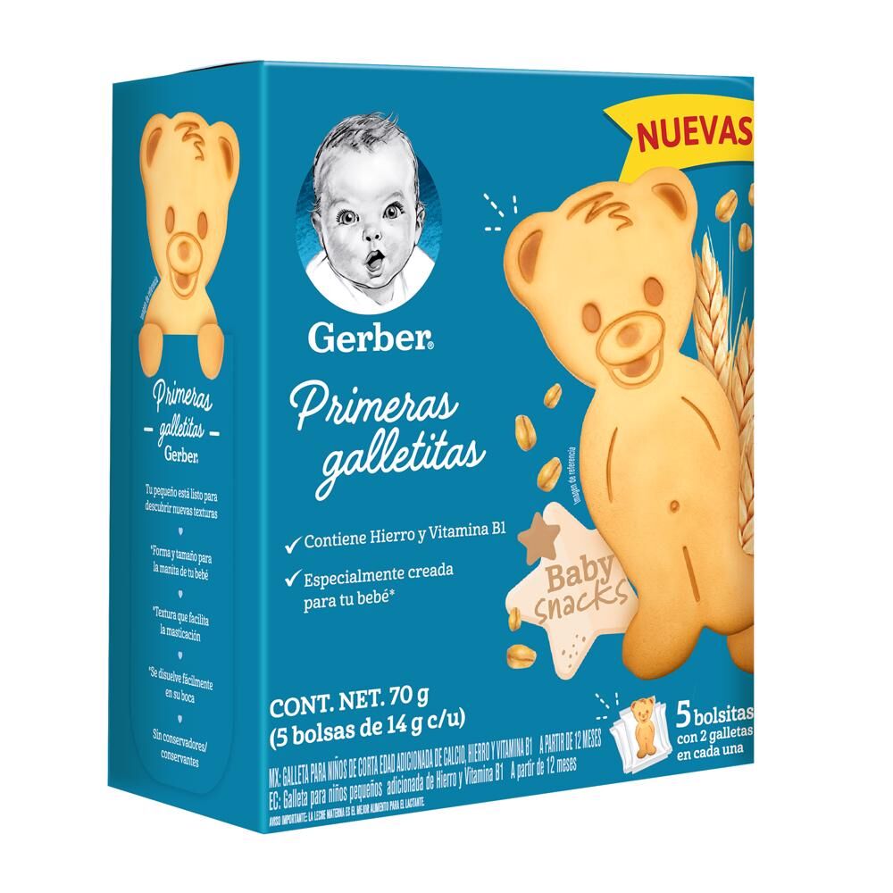 Galletas Baby Snacks Gerber 70.0 Gr