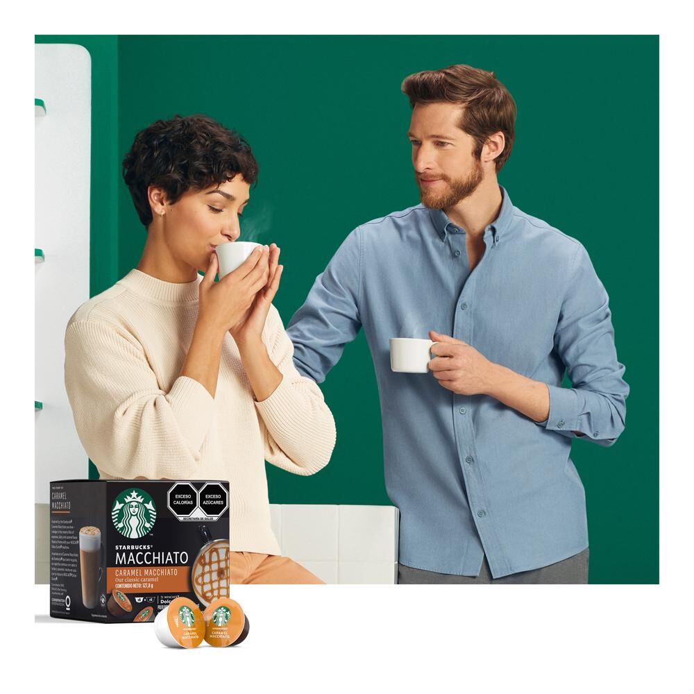 Café En Cápsulas Caramel Macchiato Starbucks Nescafé Dolce Gusto 12pz
