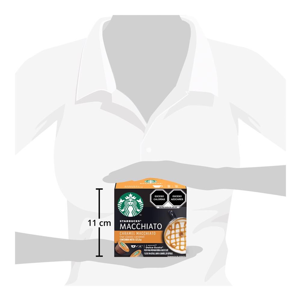 Café En Cápsulas Caramel Macchiato Starbucks Nescafé Dolce Gusto 12pz