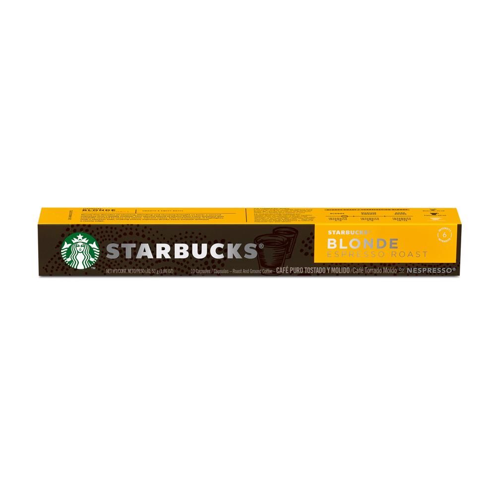 Café En Cápsulas Blonde Espresso Roast Starbucks Nespresso 10pz