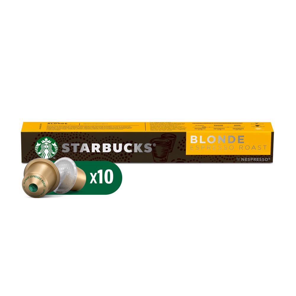 Café En Cápsulas Blonde Espresso Roast Starbucks Nespresso 10pz