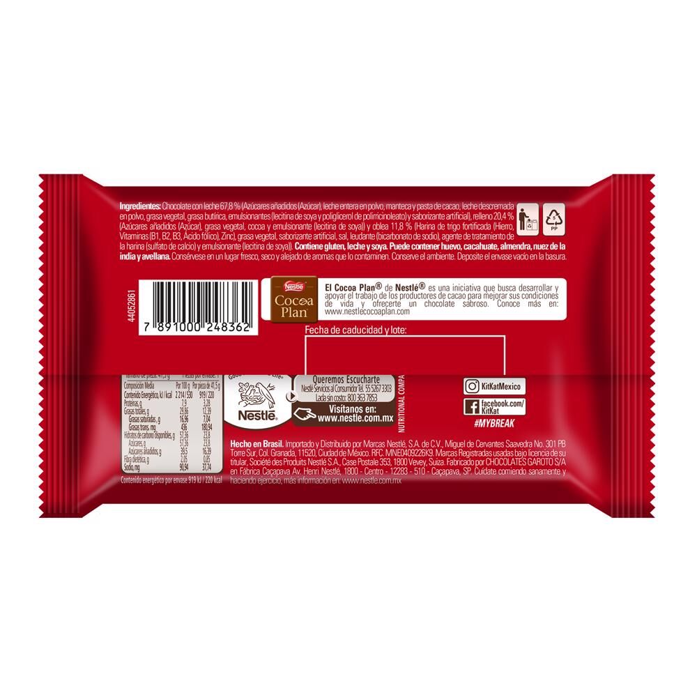 Chocolate Kit Kat Nestle 41.5 Gr
