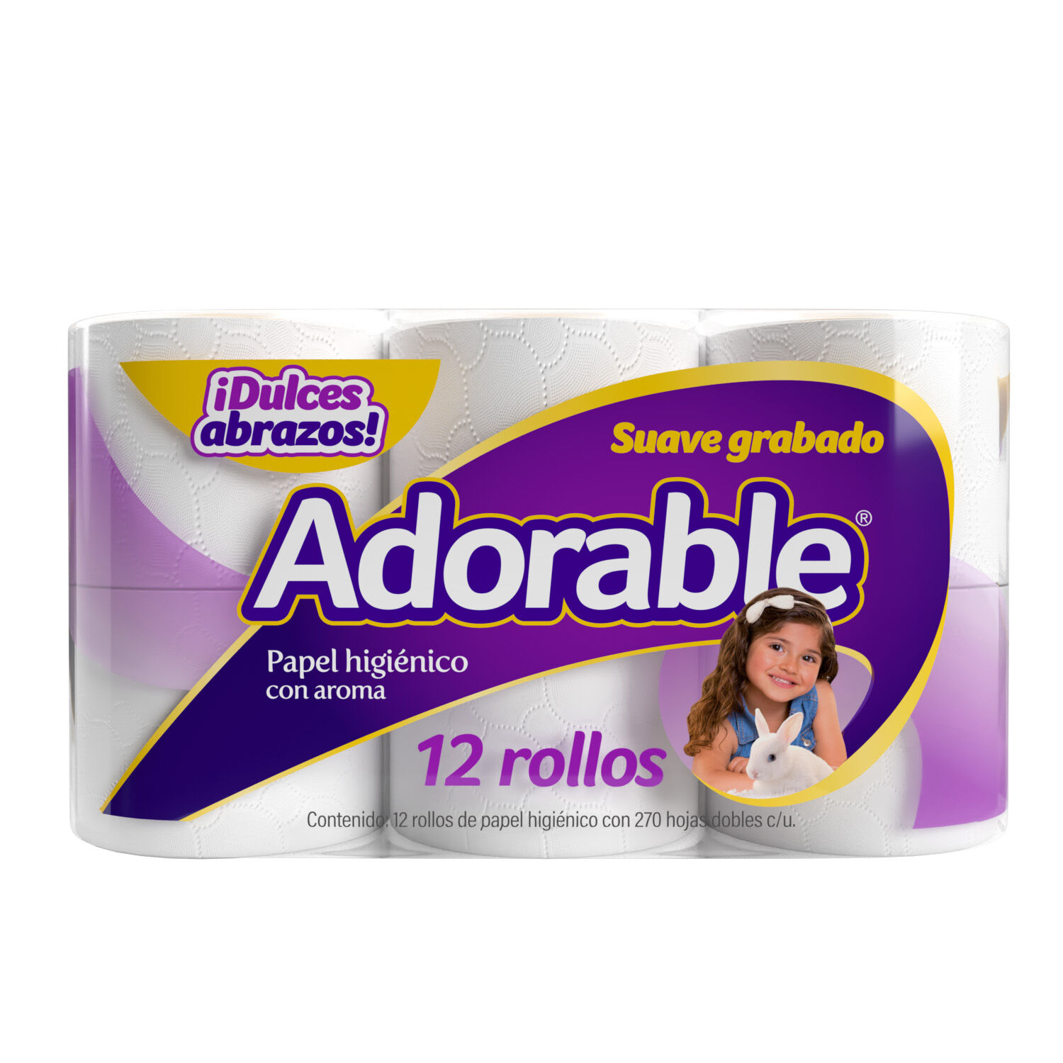 Papel Higienico C/aroma Adorable 12.0 Pza