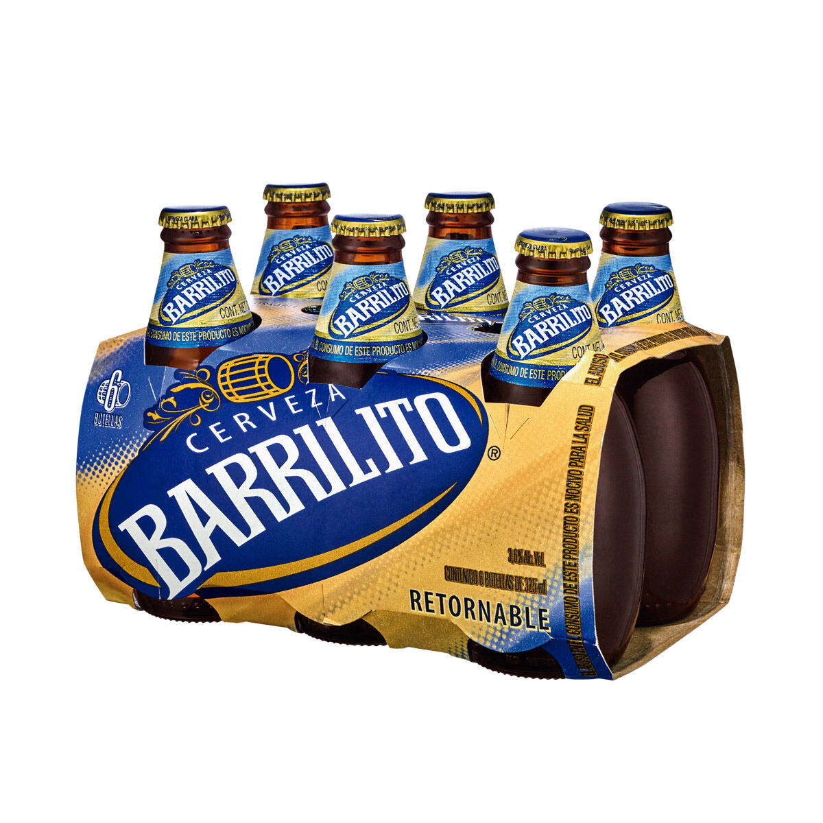 Cerv Botella 325 Barrilito 6.0 Pack