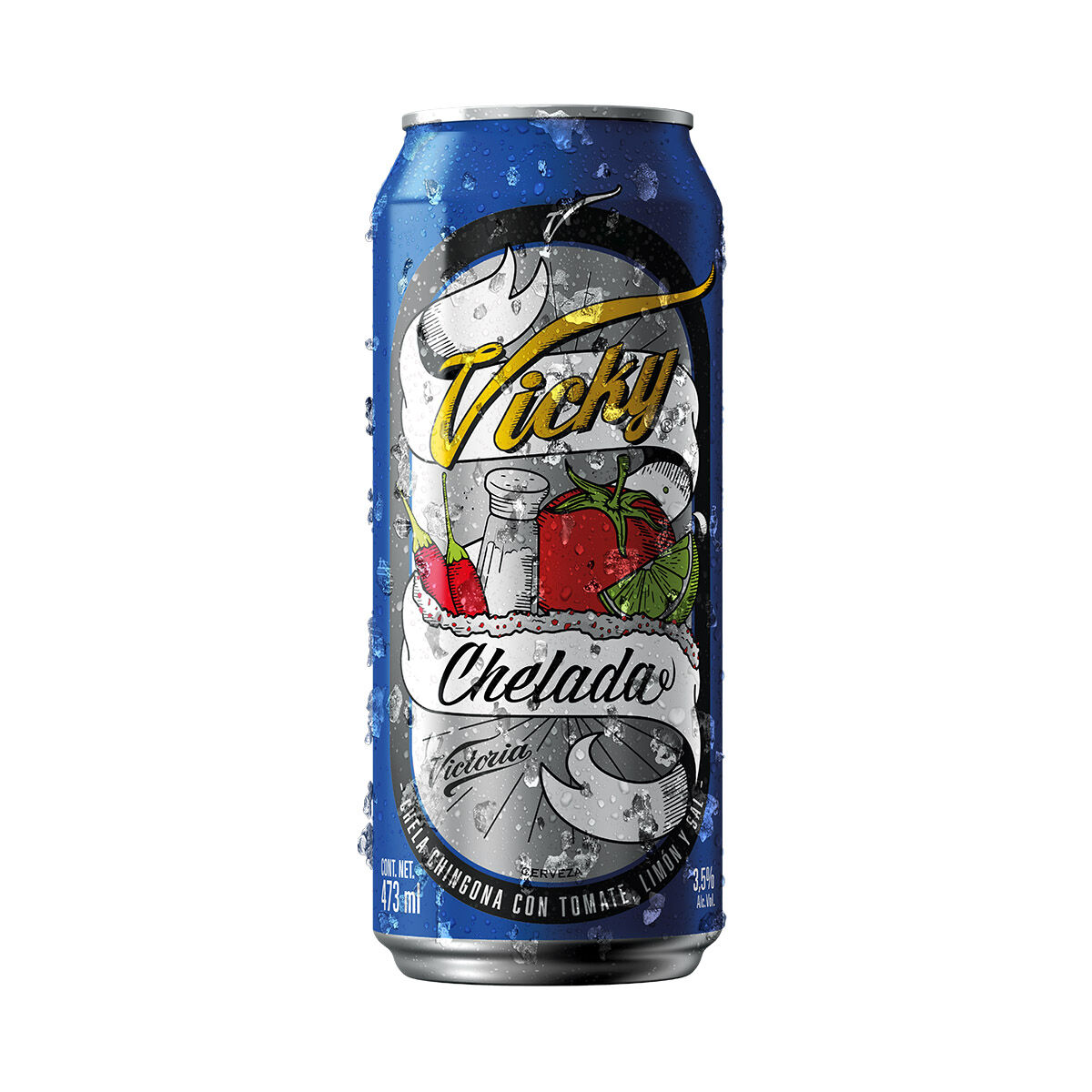 Cerv Lata Chelada Tomate Vicky 473ml