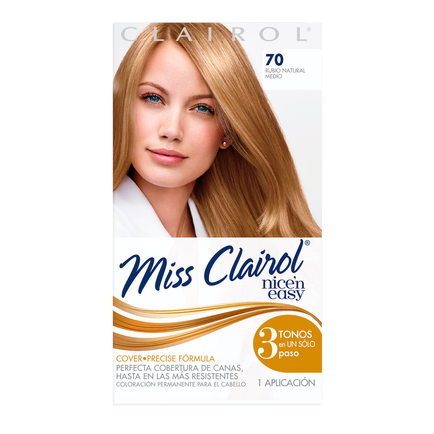 Tinte Cabello Rubio Natural #70 Miss Clairol 1.0 Pza