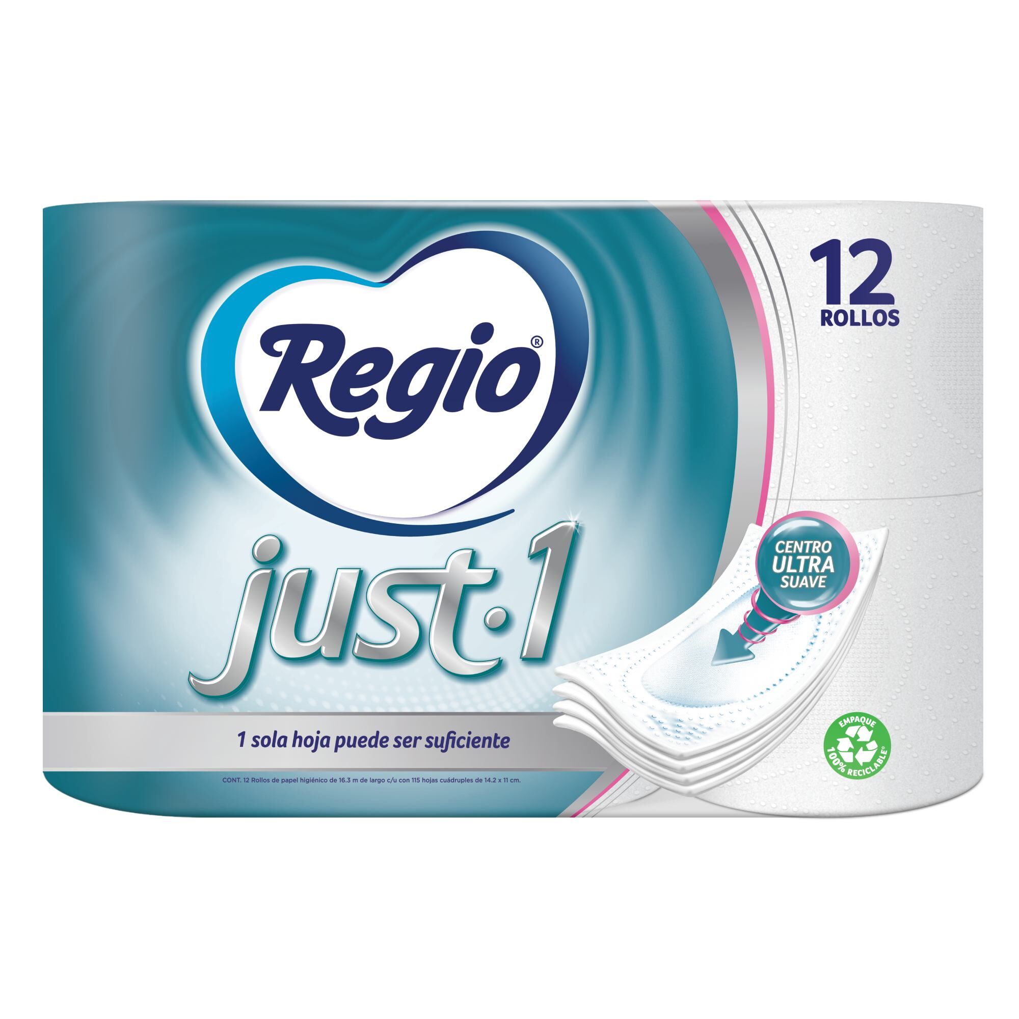 Papel Higienico Just One 12s 115 Hc Regio 12.0 Pza