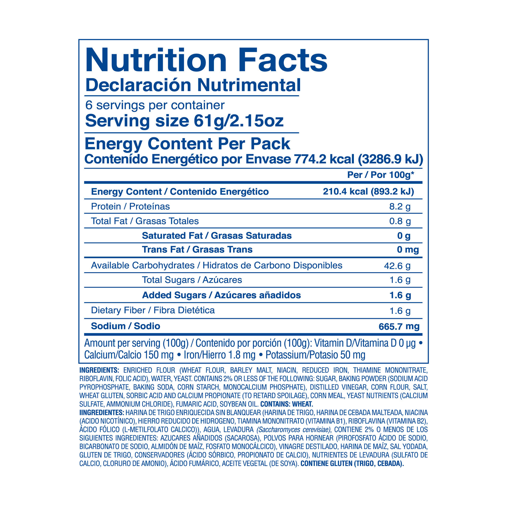 English Muffin Webers 6.0 Pza