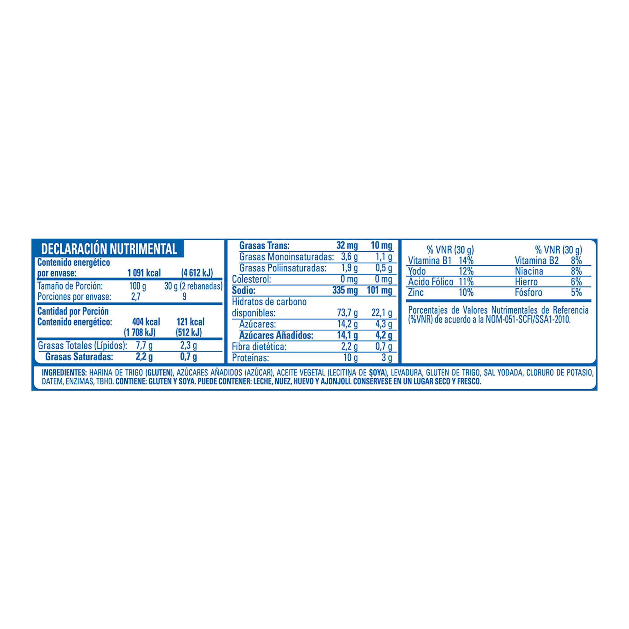 Pan Tostado Bimbo 270.0 Gr