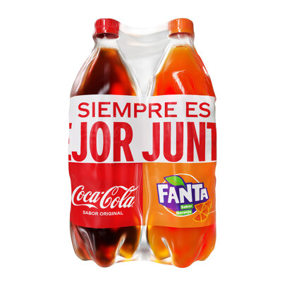 Bi Pack Fanta Coca Cola 2.0 Lt